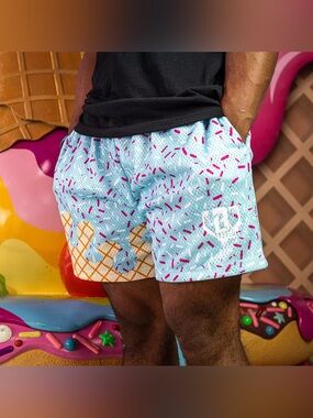 Baseball Lifestyle 101 | Cotton Candy Ice Cream Shorts | 5” | Men’s Medium